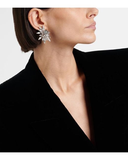 Jennifer Behr Metallic Shanti Crystal-Embellished Earrings