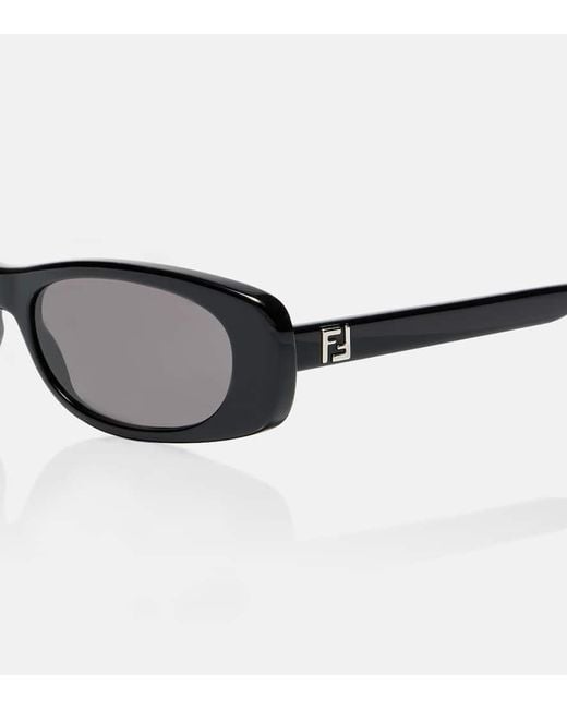 Gafas De Sol Ovaladas Ff Squared Fendi de color Brown