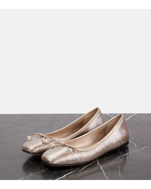 Ballerines Elme A Paillettes Jimmy Choo en coloris Natural