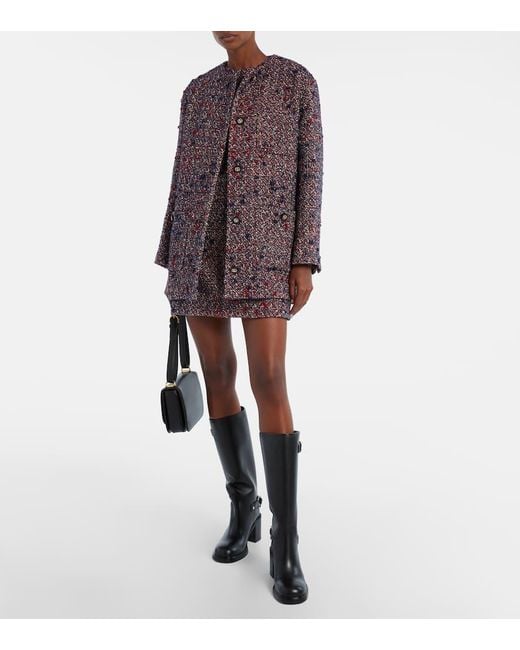 Botas Altas De Piel Con Horsebit Gucci de color Black