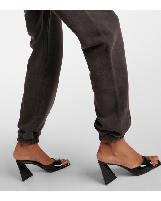 The Attico Gray Penny Logo Cotton Sweatpants