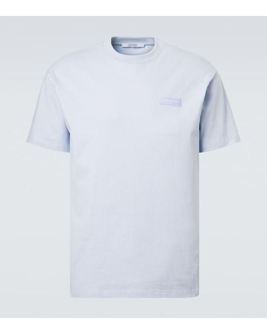 Givenchy White Logo Cotton Jersey T-Shirt for men