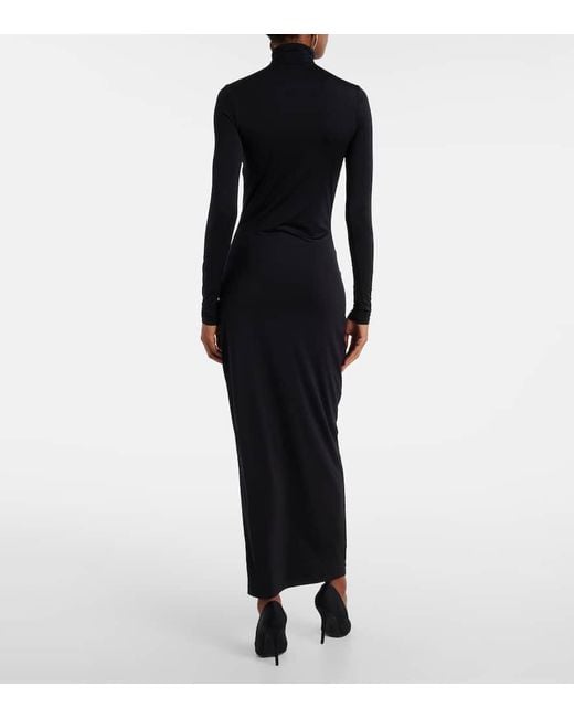 Vestido Largo De Punto Wardrobe NYC de color Blue