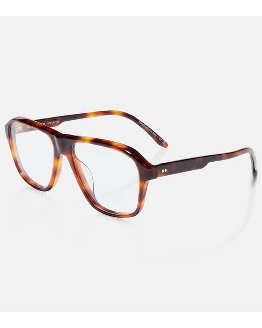 Khaite Brown X Oliver Peoples 1978Rx Aviator Glasses