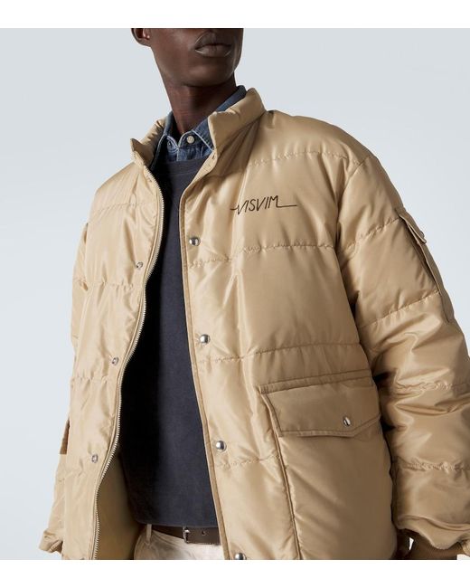 Visvim Elias Silk Down Jacket in Natural for Men | Lyst