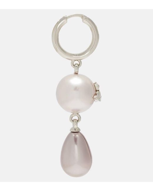 Orecchini Martha Orb Con Perle Bijoux di Vivienne Westwood in White