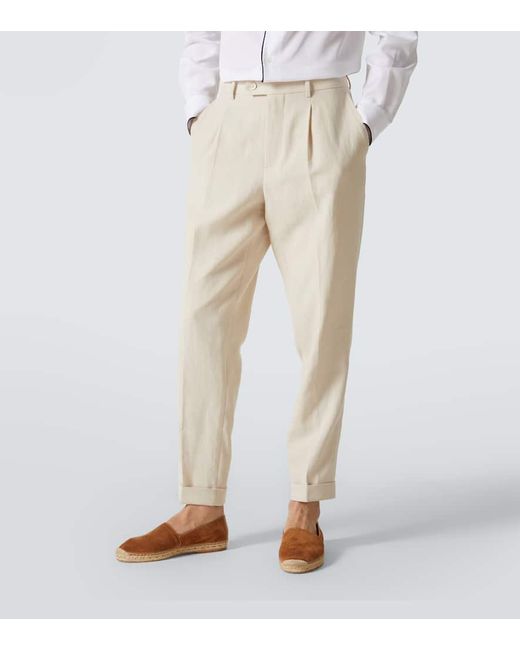 Traje De Lino Brunello Cucinelli de hombre de color Natural