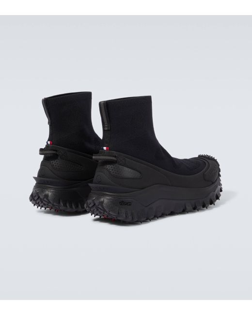 Moncler Black Trailgrip Knit Sneakers for men