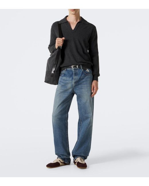 Pullover Polo di Moncler in Black da Uomo