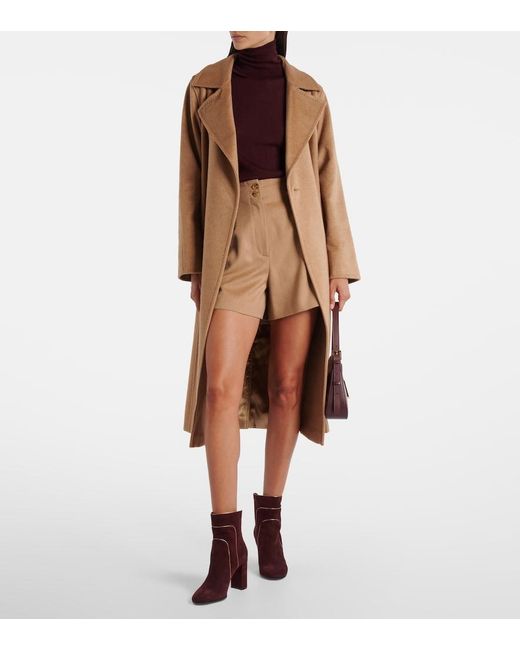 Gianvito Rossi Purple 85 Suede Ankle Boots