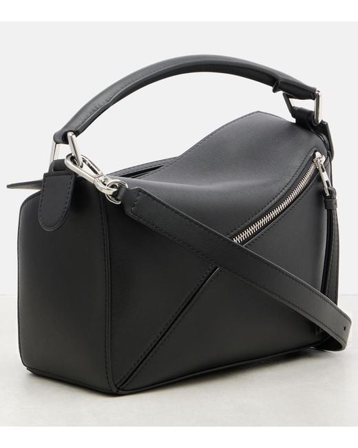 Borsa Puzzle Small di Loewe in Black