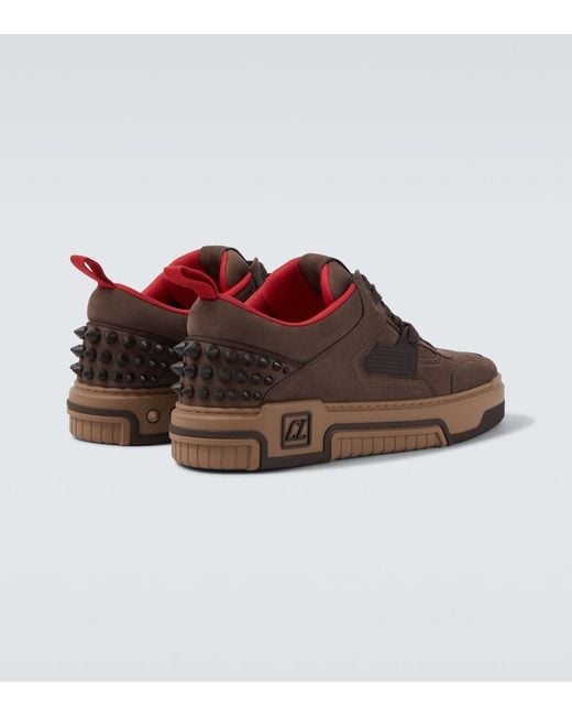 Christian Louboutin Brown Astroloubi Leather Sneakers for men