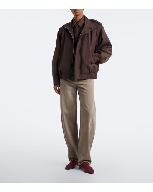 Agolde Gray Luna Barrel-Leg Jeans