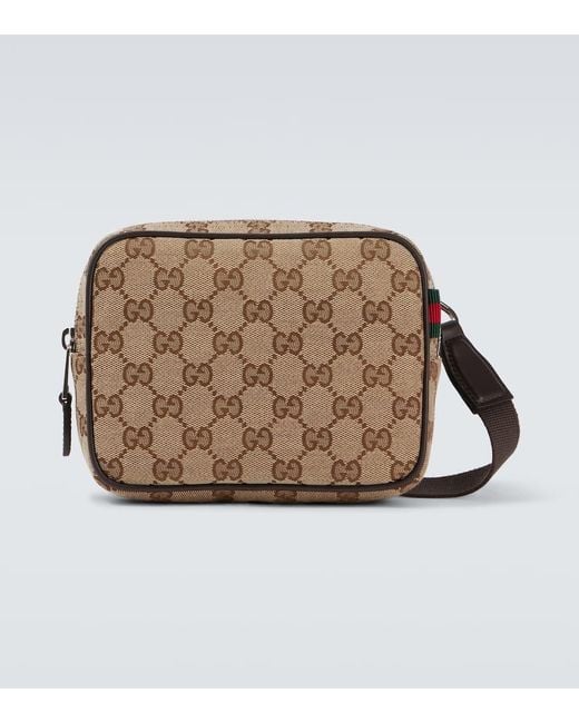 Gucci Brown Gg Mini Crossbody Bag for men