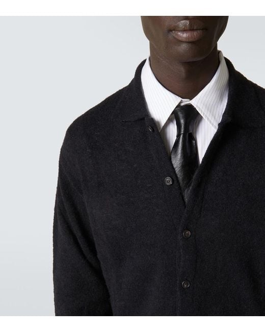 Our Legacy Black Alpaca-Blend Cardigan for men