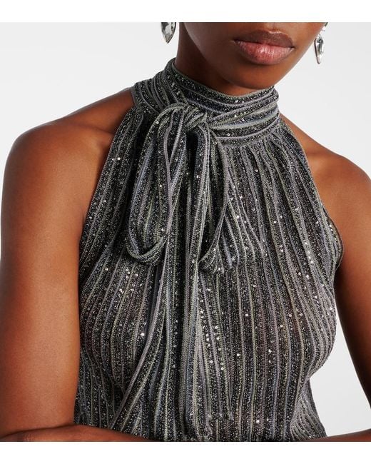 Missoni Gray High-Nek Top