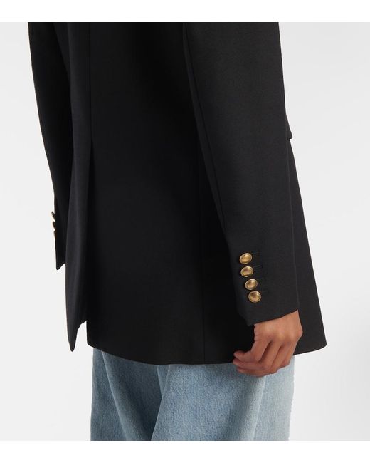 Saint Laurent Black Wool Gabardine Jacket