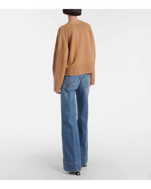 Jardin Des Orangers Brown Wool And Cashmere Cardigan