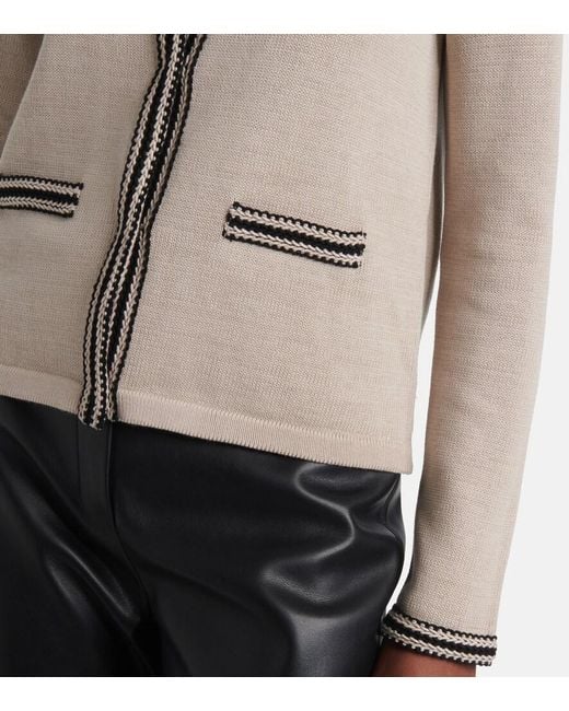 Max Mara Natural Zenobia Cotton Cardigan