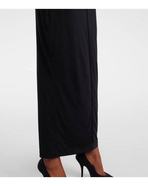 Vestido Largo De Punto Wardrobe NYC de color Blue