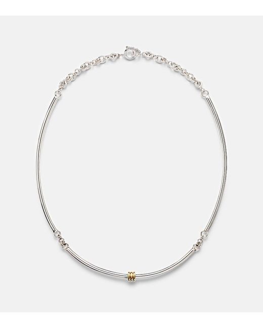 Spinelli Kilcollin Metallic Helio Tria Sterling And 18Kt Necklace