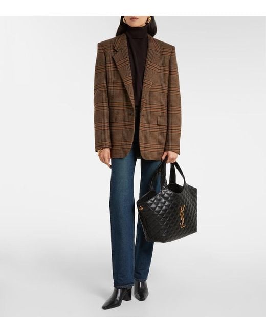 Borsa Icare Medium di Saint Laurent in Black