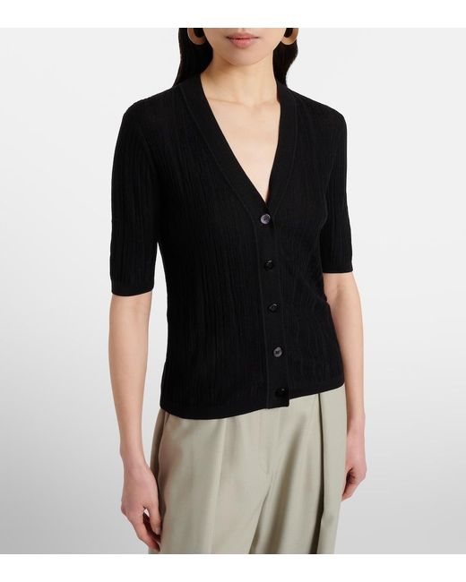 Joseph Black Sens Silk And Cotton Cardigan