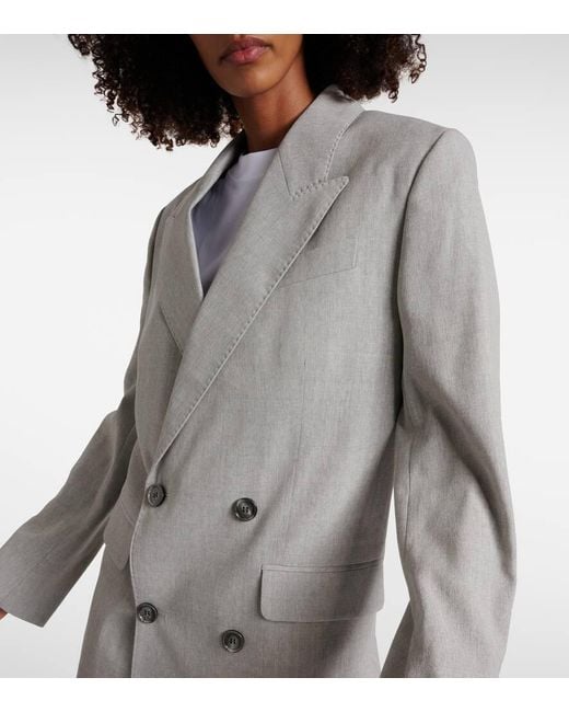 AMI Gray Blazer Aus Wolle