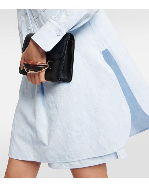 Chloé Blue Renaissance Pique Jacquard Shirt