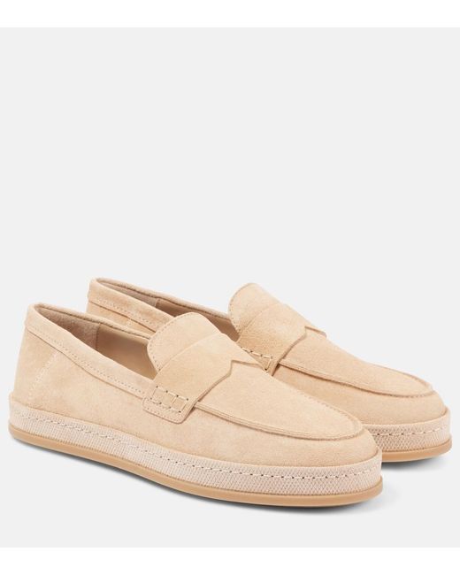 Hogan Natural Suede Loafers
