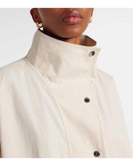 Totême  Natural Jacke Aus Einem Baumwollgemisch