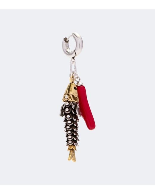 Isabel Marant White River Drop Earrings