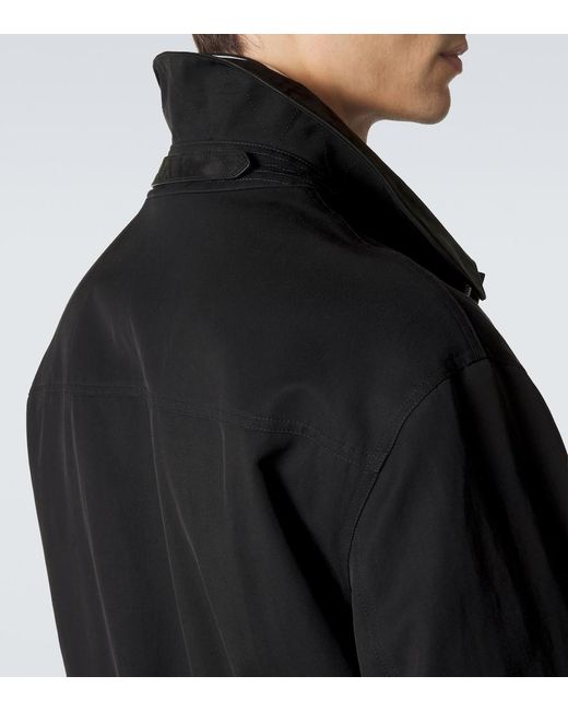 Tom Ford Black Cotton And Silk Twill Field Jacket for men