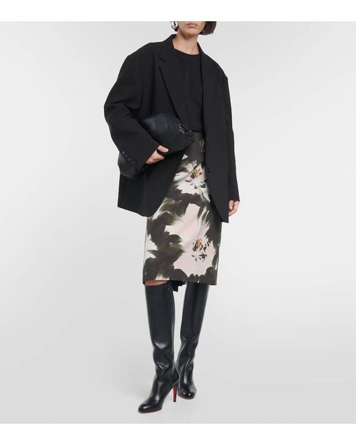 Christian Louboutin Black Stiefel Pumppie Botta Aus Leder