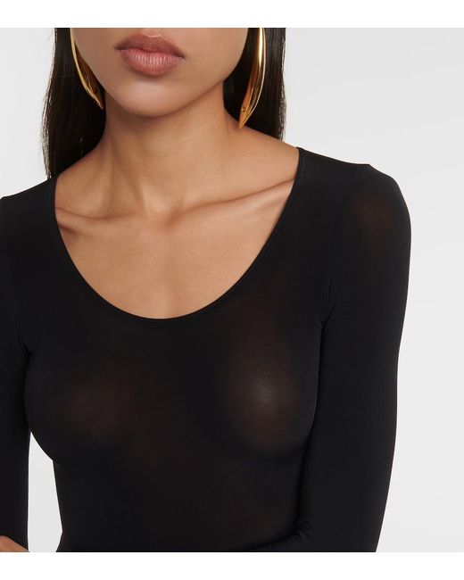 Wolford Blue Buenos Aires Bodysuit