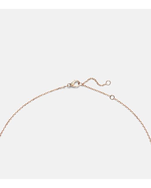 Repossi White Antifer 18Kt Rose Pendant Necklace With Diamonds