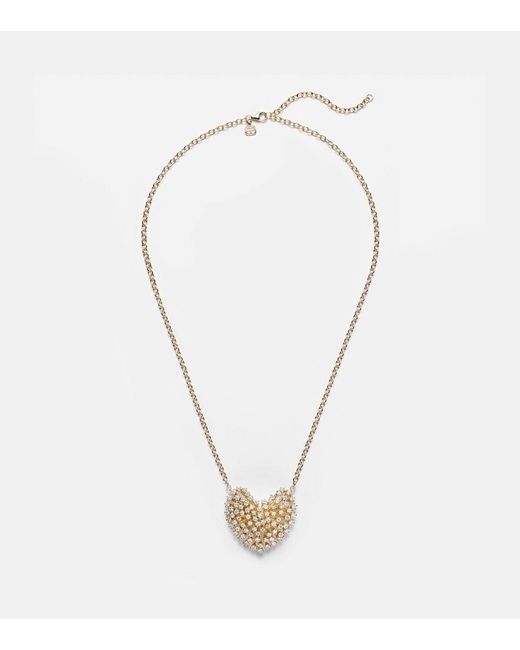 Sydney Evan Metallic Large 14Kt Pendant Necklace With Diamonds