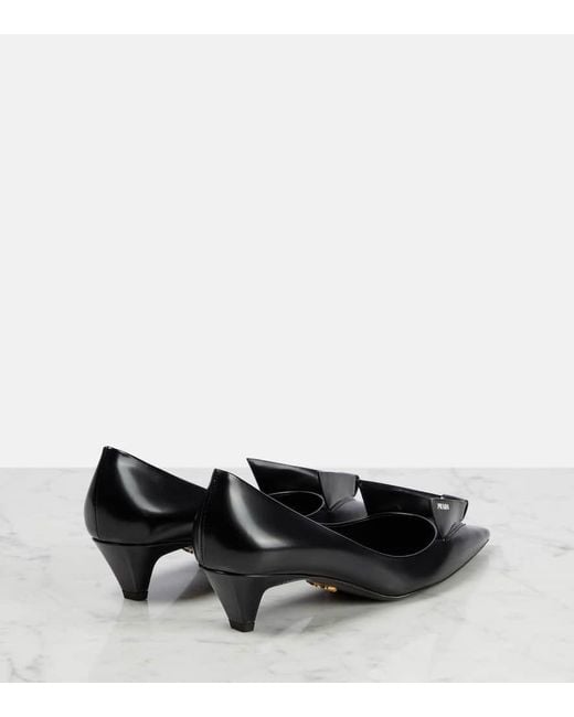 Prada Black Pumps Aus Leder