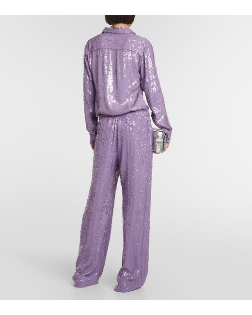Dries Van Noten Purple Pants & Shorts