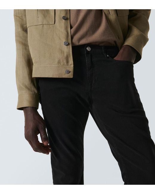 FRAME Black L'Homme Mid-Rise Slim Jeans for men