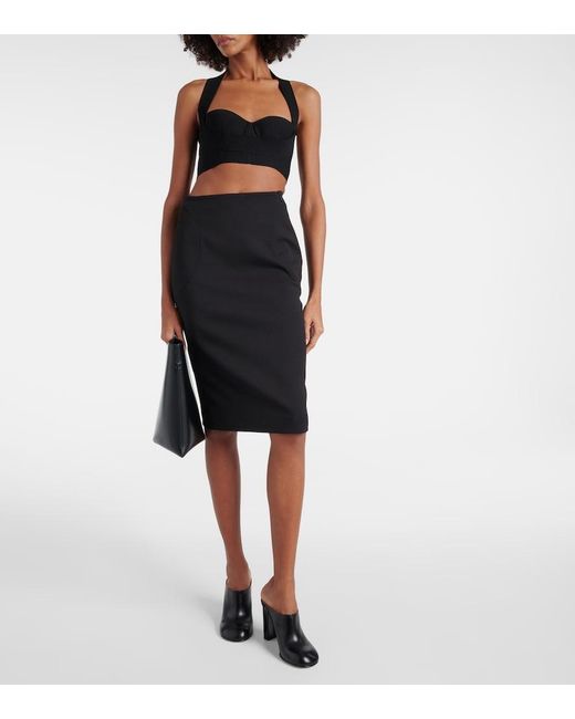 Alaïa Black Halterneck Bra Top