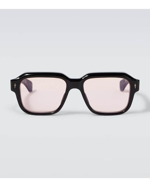 Jacques Marie Mage Brown Vivienne Square Sunglasses for men