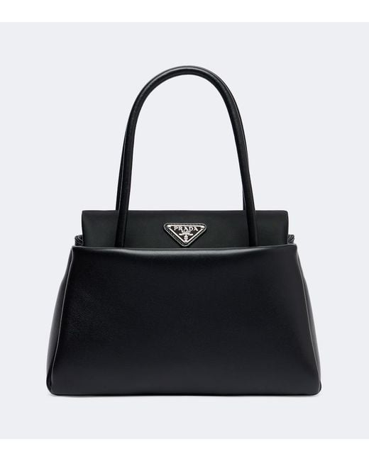 Prada Black Passage Small Leather Shoulder Bag
