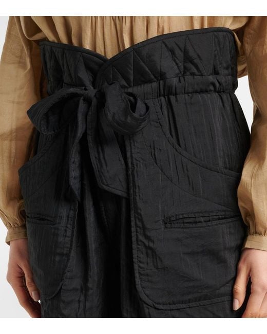 Isabel Marant Black Serin Straight Shorts
