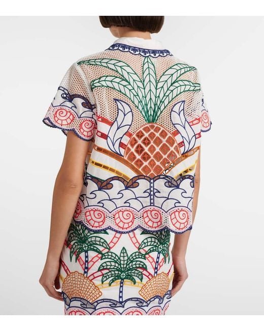 Farm Rio White Hemd Aus Baumwolle