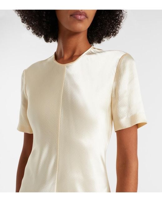 FFORME Natural Clodia Satin Maxi Dress