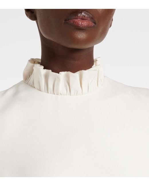 Valentino White Crepe Couture Minidress