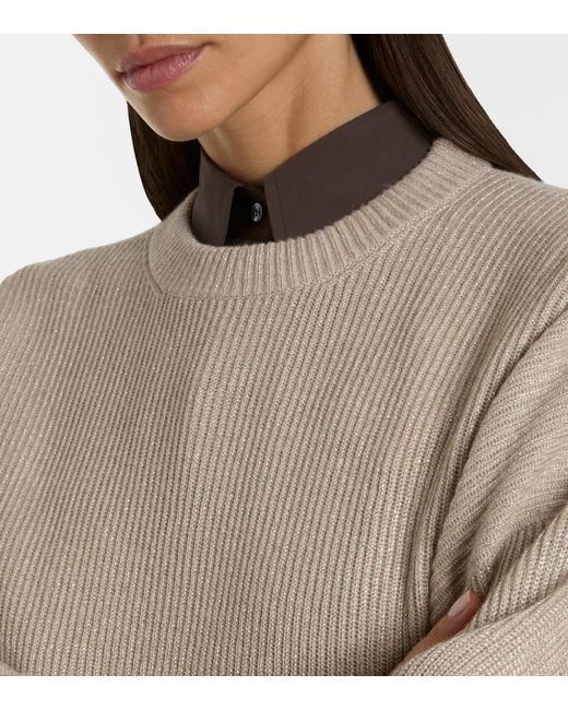Pullover di Brunello Cucinelli in Natural