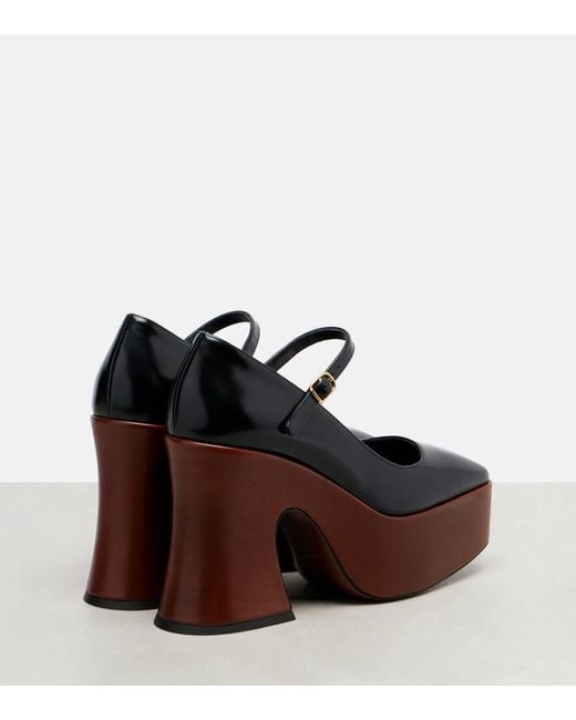 Chloé Black Janis Patent Leather Mary Jane Pumps
