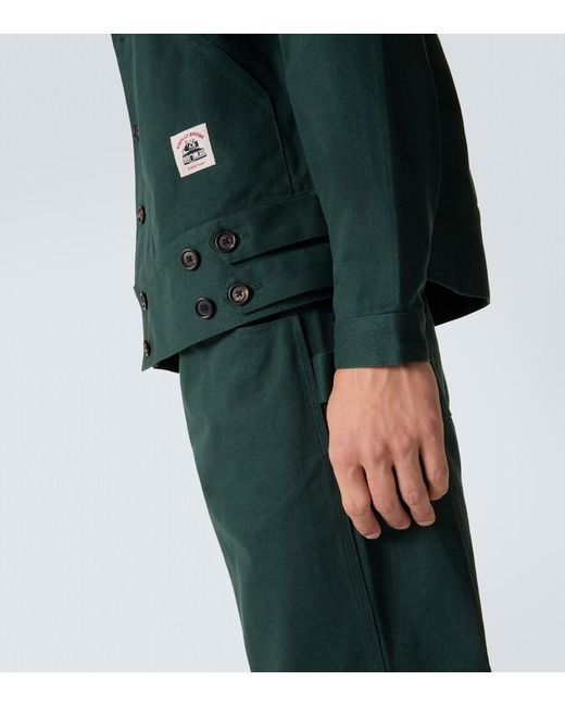 Bode Green Knolly Brook Cotton Twill Jacket for men